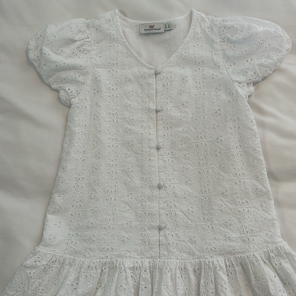 Vineyard vines girls white dress - Picture 5 of 7